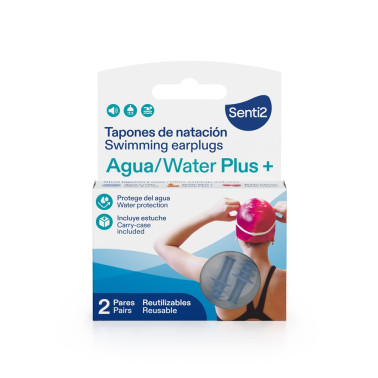 AGUA PLUS+ bouchons de natation 2 unités