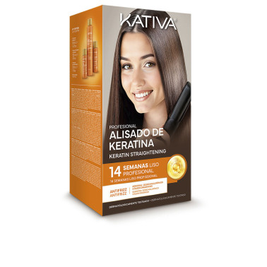 Kit de lissage brésilien professionnel à la kératine KATIVA 4 pièces