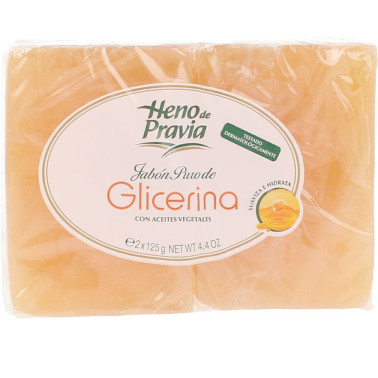 Savon pur à la glycérine HENO DE PRAVIA, pack de 2 x 125 gr