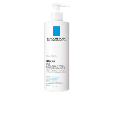 LIPIKAR LAIT 48h, lait hydratant et apaisant pour le corps, pour peaux sèches,