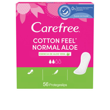 CAREFREE COTTON protecteur d'aloès 56 u