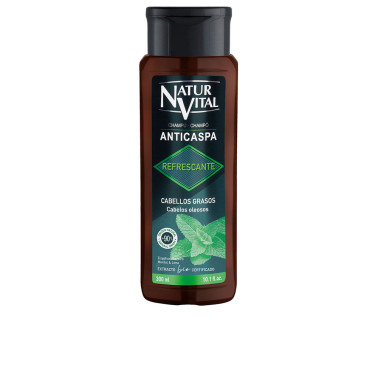 SHAMPOOING ANTIPELLICULAIRE RAFRAÎCHISSANT HOMME pour cheveux gras 300 ml
