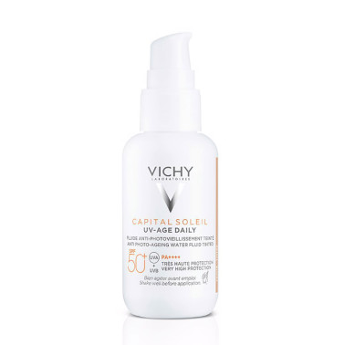 CAPITAL SOLEIL UV AGE Fluide Solaire Quotidien Teinte Claire SPF 50+ 40 ml