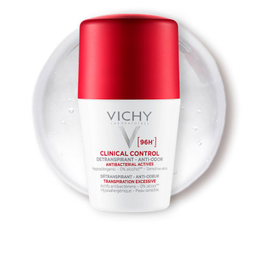 Déodorant CLINICAL CONTROL 96H roll-on pour femme, anti-transpirant, sensation de sec, 50 ml