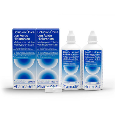 PHARMASET solution unique à l'acide hyaluronique pour lentilles de contact souples