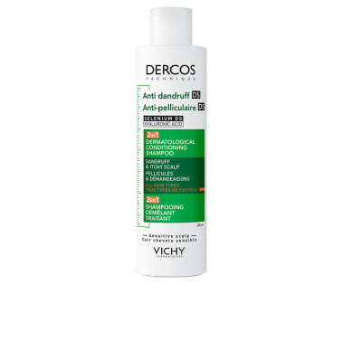 Shampoing et après-shampoing antipelliculaires 2 en 1 DERCOS DS pour tous types de cheveux