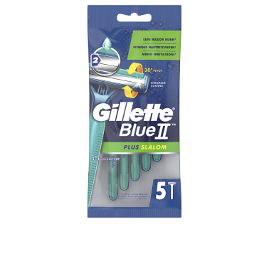 Lames de rasoir jetables GILLETTE BLUE II PLUS SLALOM 5 unités