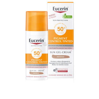 SOLAIRE gel-crème contrôle pigmentaire couleur SPF50+ 50ml