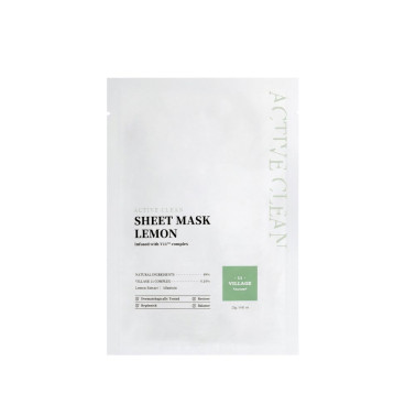 ACTIVE CLEAN masque tissu citron 23 gr